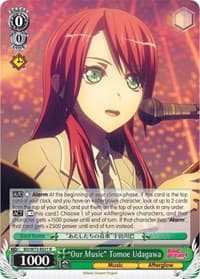 "Our Music" Tomoe Udagawa - BanG Dream! Vol.2 - Weiss Schwarz card