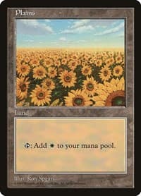 Plains - Red Pack (Spears) - APAC Lands - Magic: The Gathering card