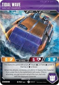 Tidal Wave - Dark Fleet (Transport) - Transformers Promos - Transformers TCG card