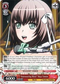 "Interweaving Music" Maya Yamato - BanG Dream! Vol.2 - Weiss Schwarz card