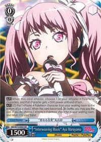 "Interweaving Music" Aya Maruyama - BanG Dream! Vol.2 - Weiss Schwarz card