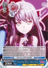 "Unwavering Music" Yukina Minato - BanG Dream! Vol.2 - Weiss Schwarz card