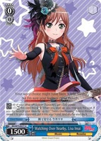 Watching Over Nearby, Lisa Imai - BanG Dream! Vol.2 - Weiss Schwarz card