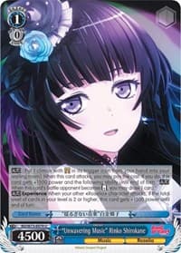 "Unwavering Music" Rinko Shirokane - BanG Dream! Vol.2 - Weiss Schwarz card