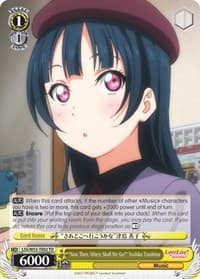 "Now Then, Where Shall We Go?" Yoshiko Tsushima - Love Live! Sunshine!! Extra Booster - Weiss Schwarz card