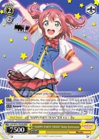 "HAPPY PARTY TRAIN" Ruby Kurosawa (RRR) - Love Live! Sunshine!! Extra Booster - Weiss Schwarz card