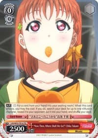 "Now Then, Where Shall We Go?" Chika Takami - Love Live! Sunshine!! Extra Booster - Weiss Schwarz card