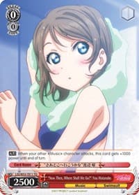 "Now Then, Where Shall We Go?" You Watanabe - Love Live! Sunshine!! Extra Booster - Weiss Schwarz card