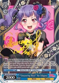 "Unwavering Music" Ako Udagawa (SP) (A) - BanG Dream! Vol.2 - Weiss Schwarz card