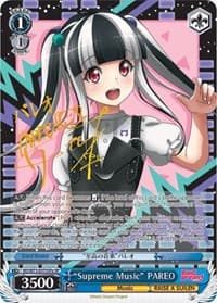 "Supreme Music" PAREO (SP) (A) - BanG Dream! Vol.2 - Weiss Schwarz card