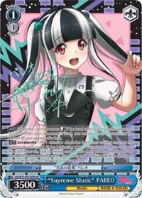 "Supreme Music" PAREO (SP) (B) - BanG Dream! Vol.2 - Weiss Schwarz card