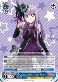 Quiet Passion, Yukina Minato (SR) - BanG Dream! Vol.2 - Weiss Schwarz card