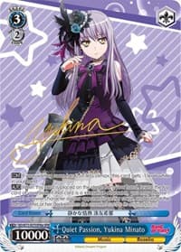 Quiet Passion, Yukina Minato (SPM) (A) - BanG Dream! Vol.2 - Weiss Schwarz card