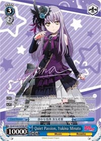 Quiet Passion, Yukina Minato (SPM) (B) - BanG Dream! Vol.2 - Weiss Schwarz card