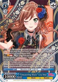 "Unwavering Music" Lisa Imai (SP) (B) - BanG Dream! Vol.2 - Weiss Schwarz card