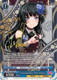 "Unwavering Music" Rinko Shirokane (SP) (A) - BanG Dream! Vol.2 - Weiss Schwarz card