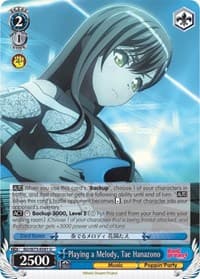 Playing a Melody, Tae Hanazono - BanG Dream! Vol.2 - Weiss Schwarz card