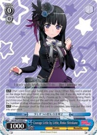 Courage Little by Little, Rinko Shirokane - BanG Dream! Vol.2 - Weiss Schwarz card