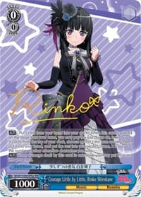 Courage Little by Little, Rinko Shirokane (SPM) (A) - BanG Dream! Vol.2 - Weiss Schwarz card