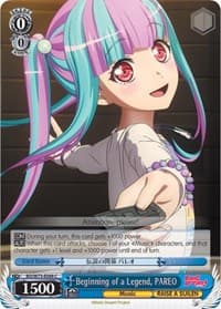 Beginning of a Legend, PAREO - BanG Dream! Vol.2 - Weiss Schwarz card