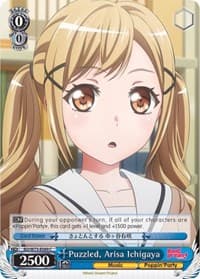 Puzzled, Arisa Ichigaya - BanG Dream! Vol.2 - Weiss Schwarz card