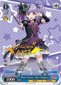 More Power, Ako Udagawa (SPM) (A) - BanG Dream! Vol.2 - Weiss Schwarz card
