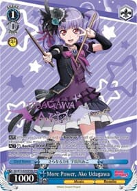 More Power, Ako Udagawa (SPM) (B) - BanG Dream! Vol.2 - Weiss Schwarz card