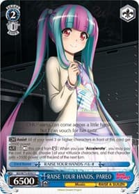 RAISE YOUR HANDS, PAREO - BanG Dream! Vol.2 - Weiss Schwarz card