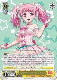 Turning Trembles into Strength, Aya Maruyama - BanG Dream! Vol.2 - Weiss Schwarz card