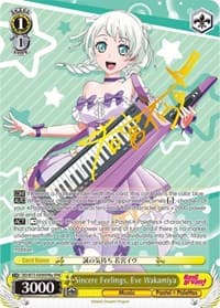 Sincere Feelings, Eve Wakamiya (SPM) (A) - BanG Dream! Vol.2 - Weiss Schwarz card