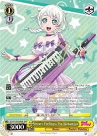 Sincere Feelings, Eve Wakamiya (SPM) (B) - BanG Dream! Vol.2 - Weiss Schwarz card