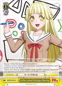 After-school Strategy Meeting - BanG Dream! Vol.2 - Weiss Schwarz card
