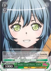 Amidst Loud Cheers, LOCK - BanG Dream! Vol.2 - Weiss Schwarz card