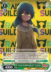 "UNSTOPPABLE" LOCK - BanG Dream! Vol.2 - Weiss Schwarz card