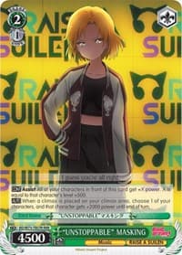 "UNSTOPPABLE" MASKING (RRR) - BanG Dream! Vol.2 - Weiss Schwarz card