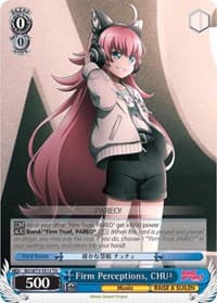 Firm Perceptions, CHU² - BanG Dream! Vol.2 - Weiss Schwarz card