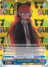 "UNSTOPPABLE" CHU² - BanG Dream! Vol.2 - Weiss Schwarz card