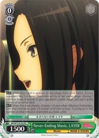 Never-Ending Music, LAYER - BanG Dream! Vol.2 - Weiss Schwarz card