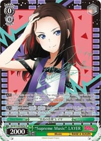 "Supreme Music" LAYER (SP) (B) - BanG Dream! Vol.2 - Weiss Schwarz card