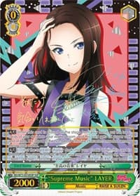 "Supreme Music" LAYER (SSP) - BanG Dream! Vol.2 - Weiss Schwarz card
