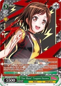"Our Music" Tsugumi Hazawa (SP) (B) - BanG Dream! Vol.2 - Weiss Schwarz card