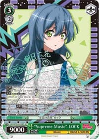 "Supreme Music" LOCK (SP) (B) - BanG Dream! Vol.2 - Weiss Schwarz card