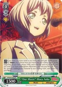 "Our Music" Moca Aoba - BanG Dream! Vol.2 - Weiss Schwarz card