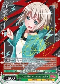 "Our Music" Moca Aoba (SP) (A) - BanG Dream! Vol.2 - Weiss Schwarz card
