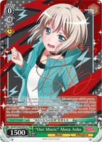 "Our Music" Moca Aoba (SP) (B) - BanG Dream! Vol.2 - Weiss Schwarz card