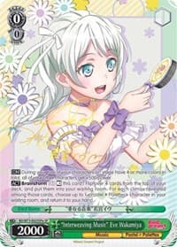 "Interweaving Music" Eve Wakamiya (SP) (A) - BanG Dream! Vol.2 - Weiss Schwarz card