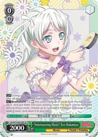 "Interweaving Music" Eve Wakamiya (SP) (B) - BanG Dream! Vol.2 - Weiss Schwarz card