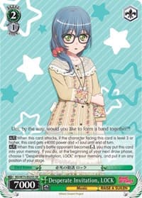 Desperate Invitation, LOCK (SR) - BanG Dream! Vol.2 - Weiss Schwarz card