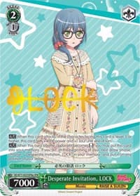 Desperate Invitation, LOCK (SPM) (A) - BanG Dream! Vol.2 - Weiss Schwarz card