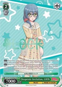 Desperate Invitation, LOCK (SPM) (B) - BanG Dream! Vol.2 - Weiss Schwarz card